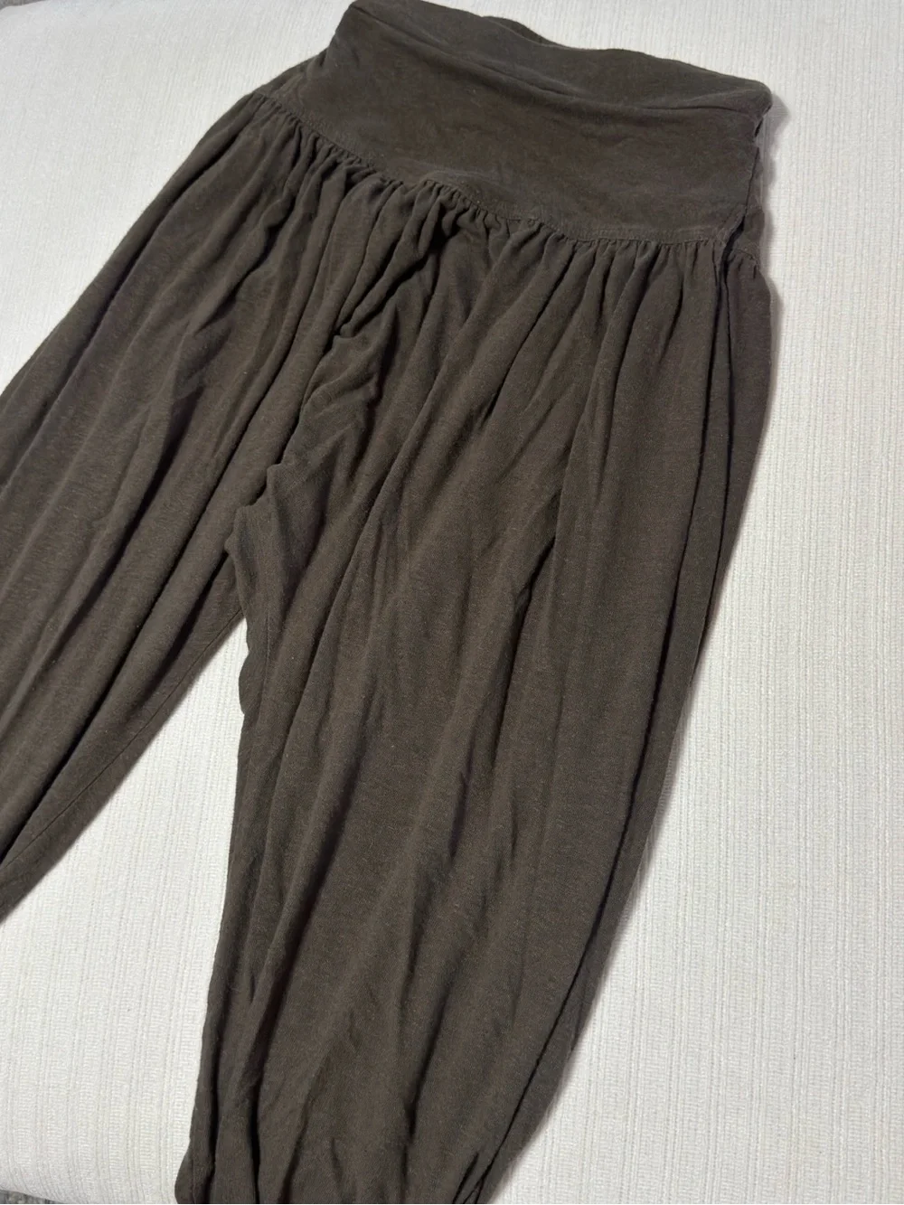 Free People Matching Set / Crop Short Sleeve & Hippy Pants / Extra Small